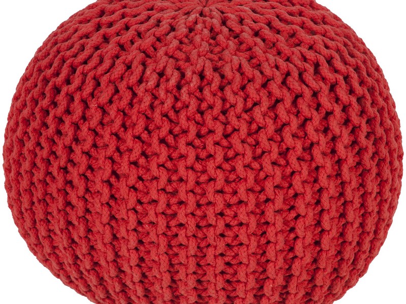 Knitted Pouf Ottoman Pattern