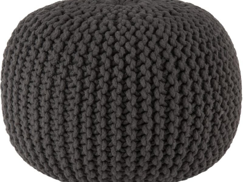 Knitted Pouf Ottoman