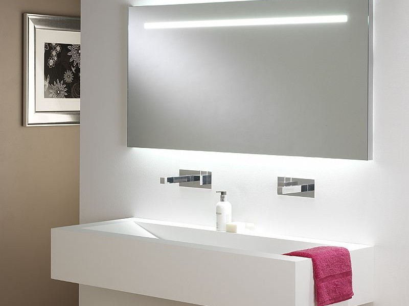 Large Backlit Bathroom Mirrors