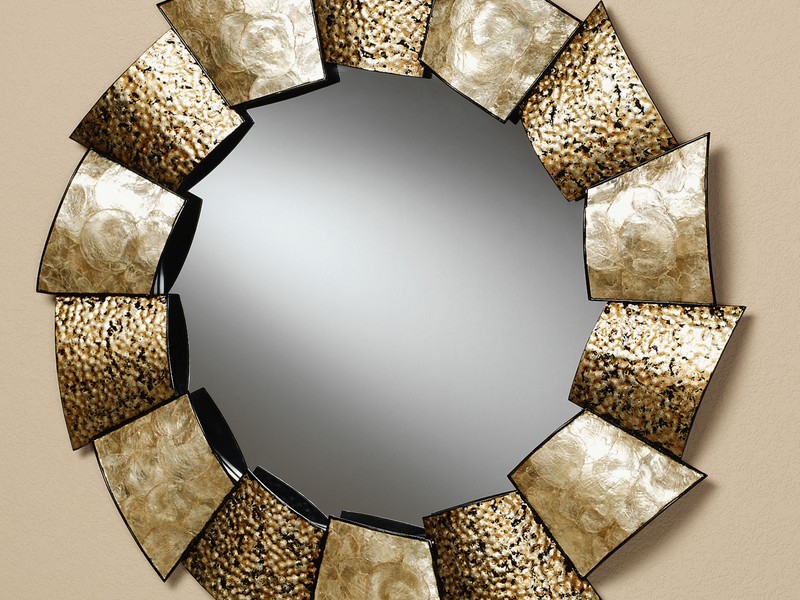 Large Circle Mirror Wall Art