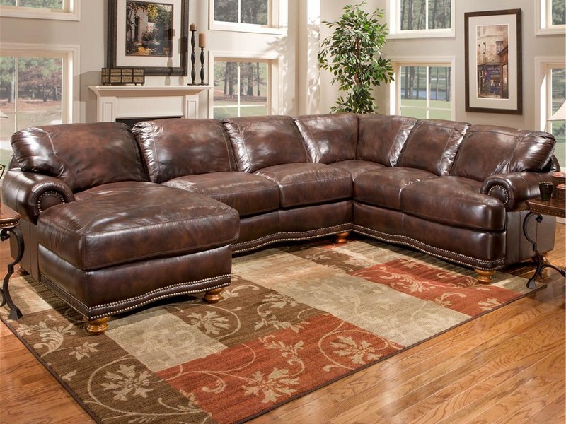 Large Leather Sectional Couch