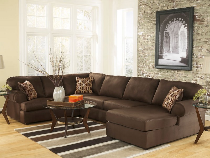 Large Leather Sectional With Chaise