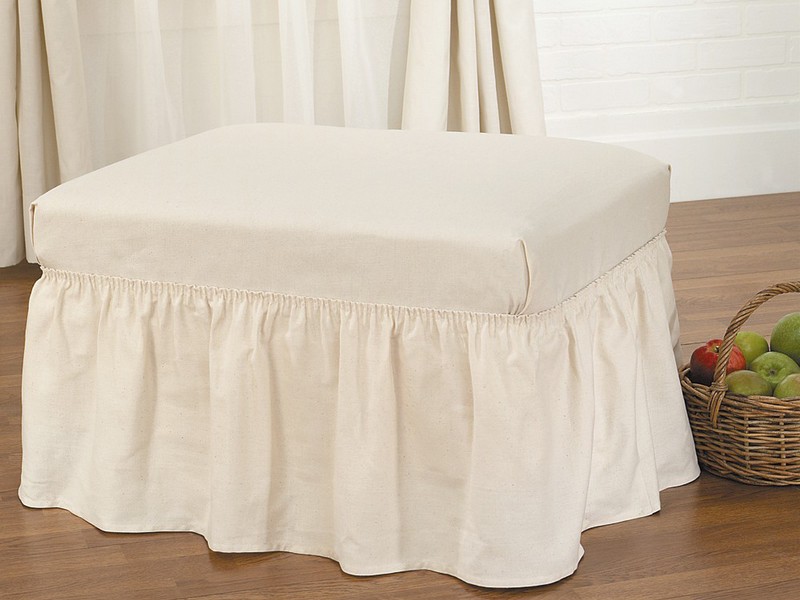 Large Ottoman Slipcover Stretch