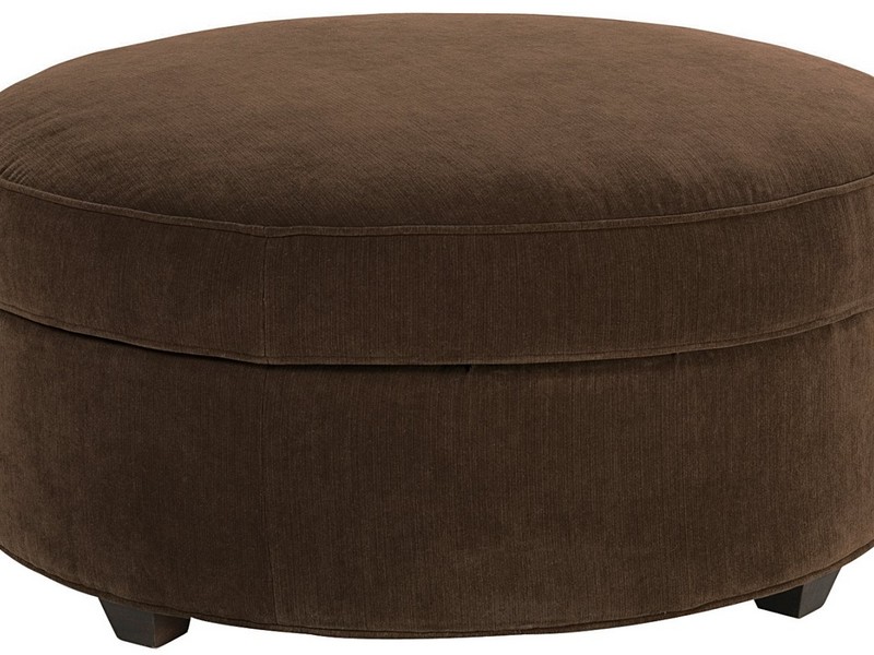 Large Round Storage Ottoman