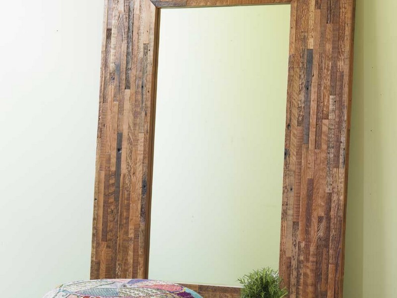 Large Rustic Floor Mirror