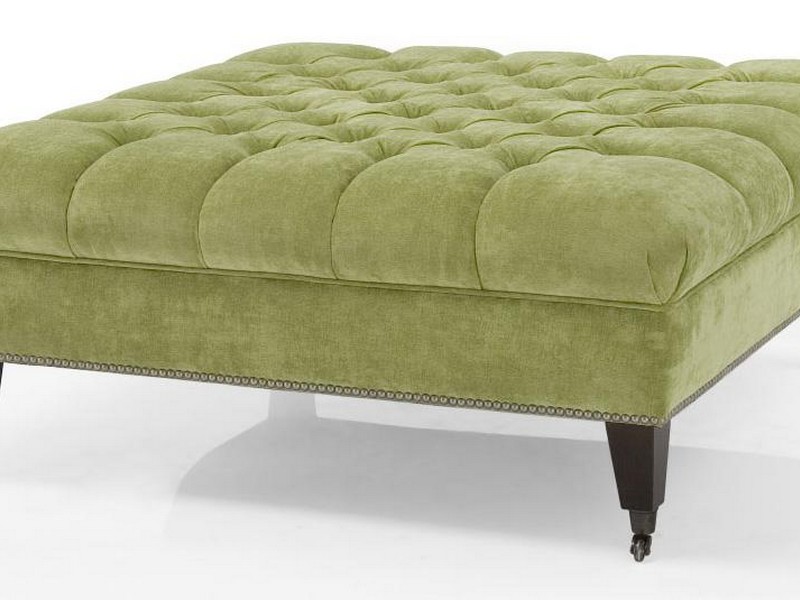 Large Square Tufted Ottoman
