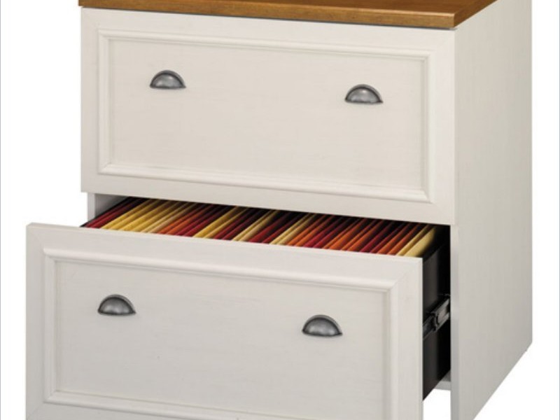 Lateral Filing Cabinet White