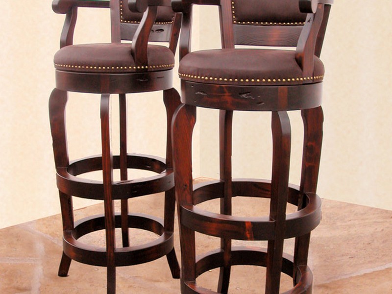 Leather Bar Stools With Back And Arms