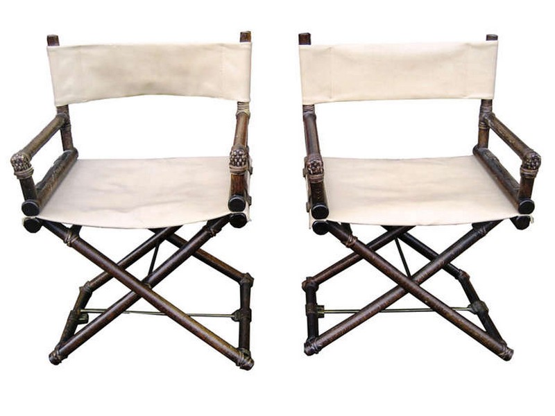 Leather Directors Chair Folding