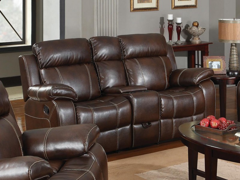 Leather Loveseat Recliners With Console