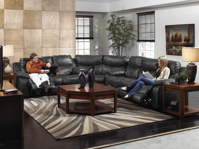 Leather Power Recliner Loveseat