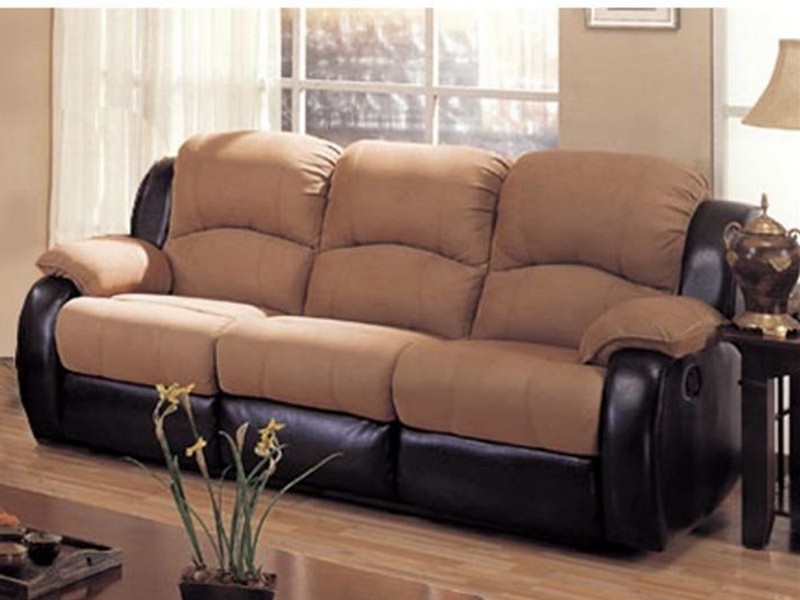 Leather Recliner Couch Set