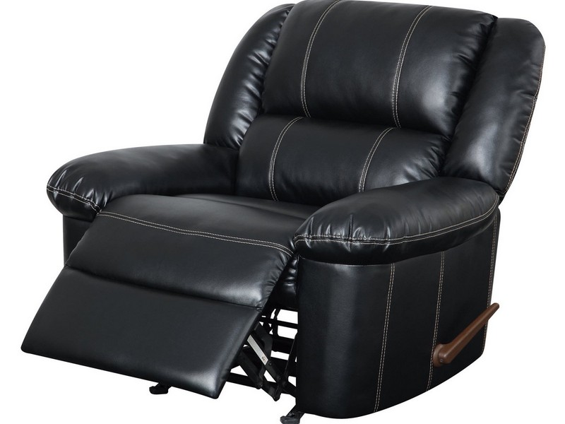 Leather Recliner Rocker