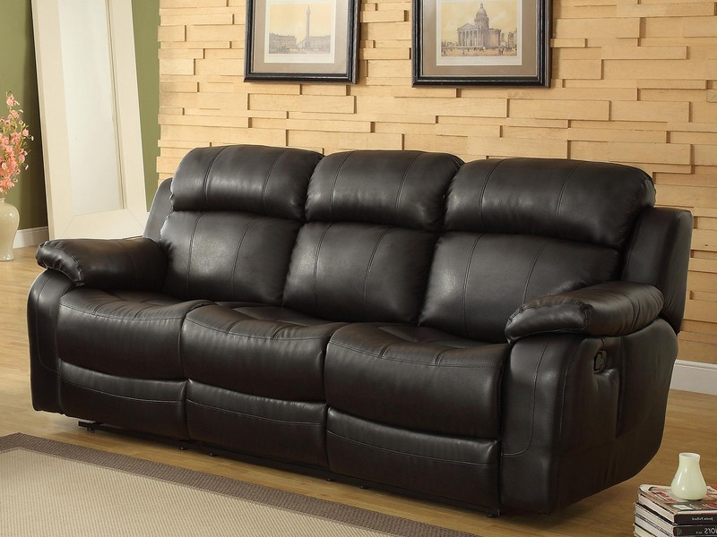 Leather Recliner Sofa Bed