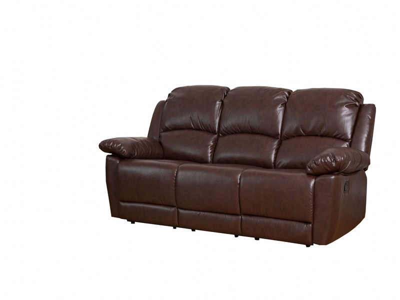 Leather Reclining Loveseat