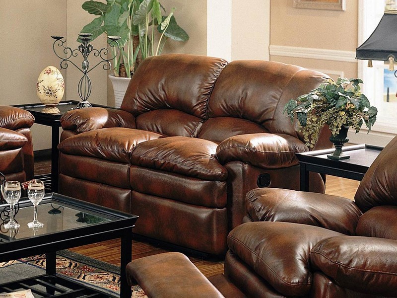 Leather Reclining Sofa And Loveseat