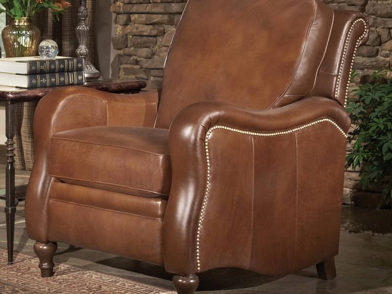Leather Reclining Sofa With Drop Down Table