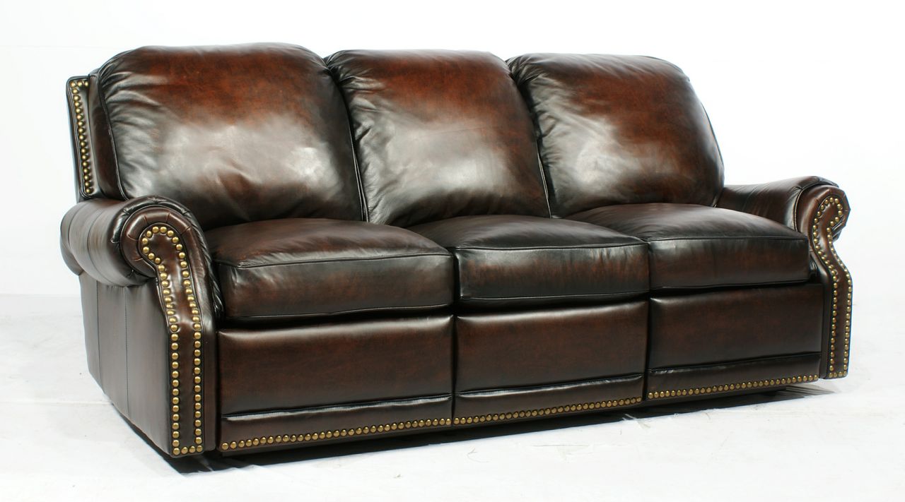 Leather Reclining Sofa