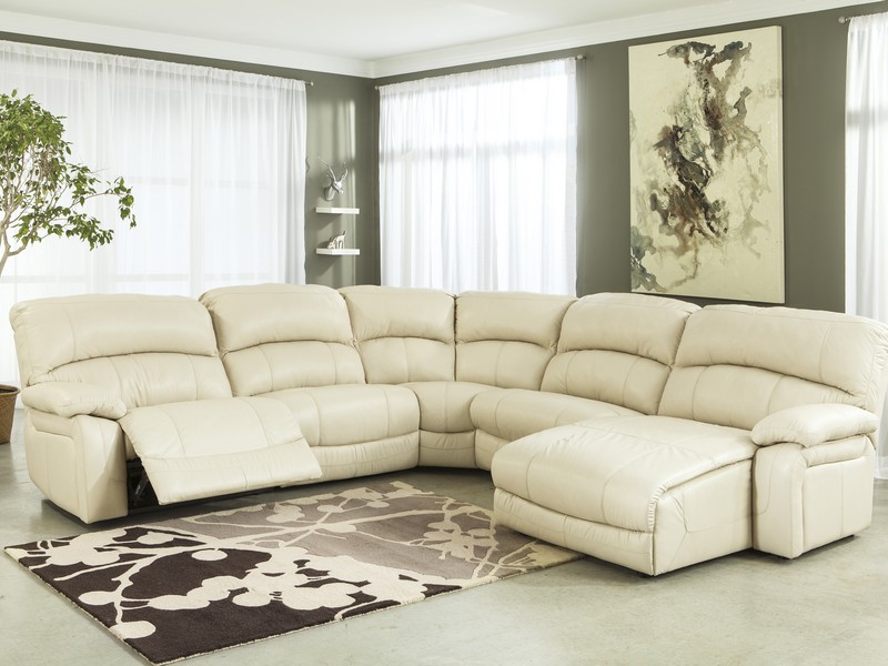 Leather Sectional Sofa With Power Recliner