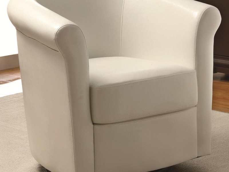 Leather Swivel Chair Living Room