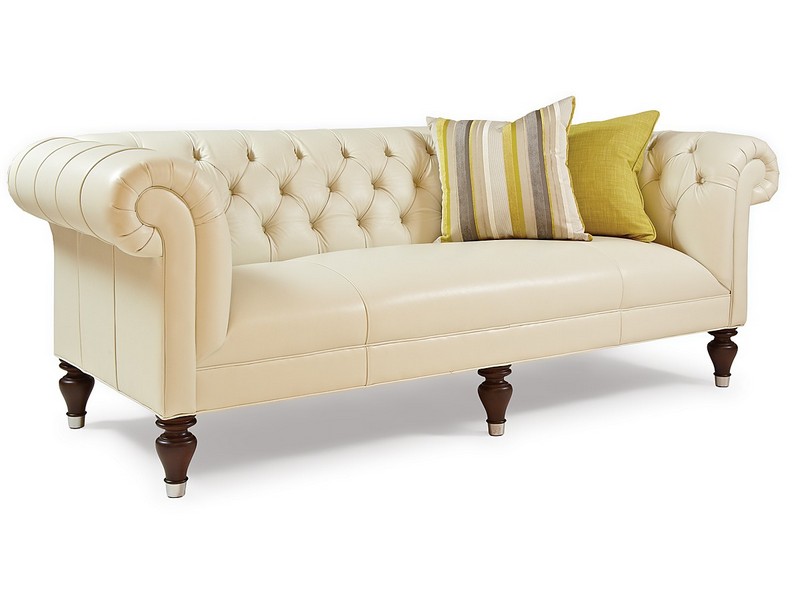 Leather Tufted Couch