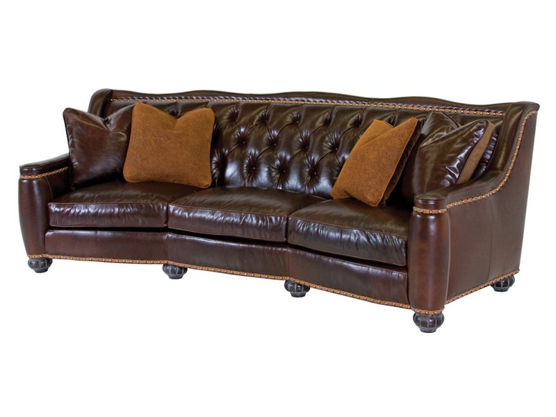 Leather Tufted Sofa