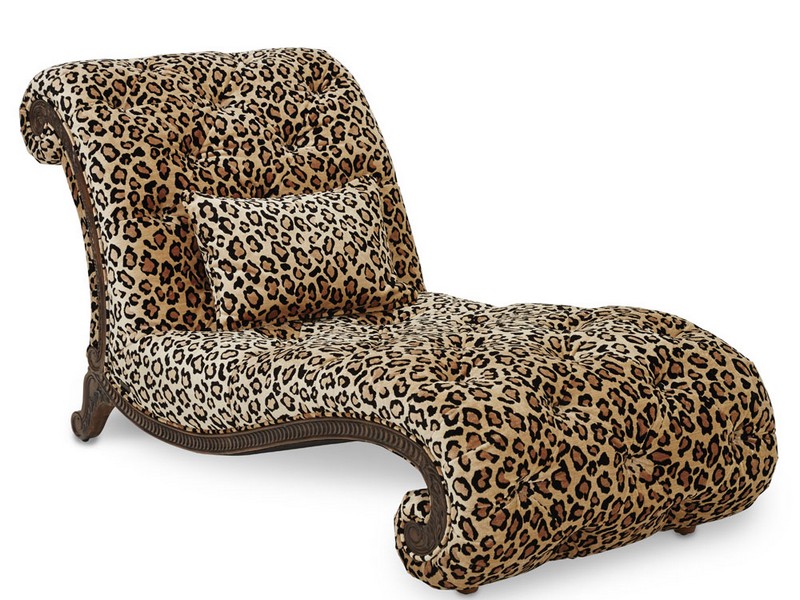Leopard Chaise Lounge Chair