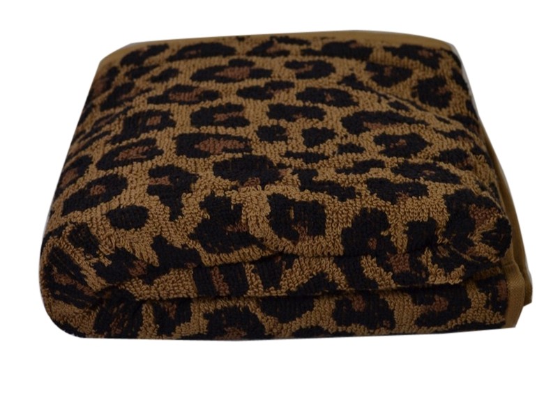 Leopard Print Bath Towels