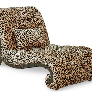 Leopard Print Chaise Lounge