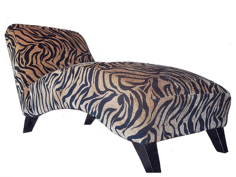 Leopard Print Chaise Lounge Chair