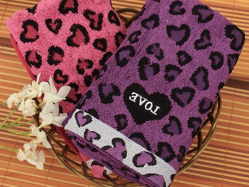 Leopard Print Hand Towels