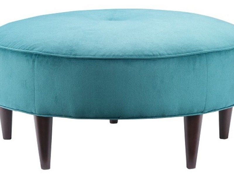 Light Blue Ottoman