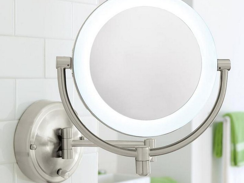 Lighted Makeup Mirror Wall Mount