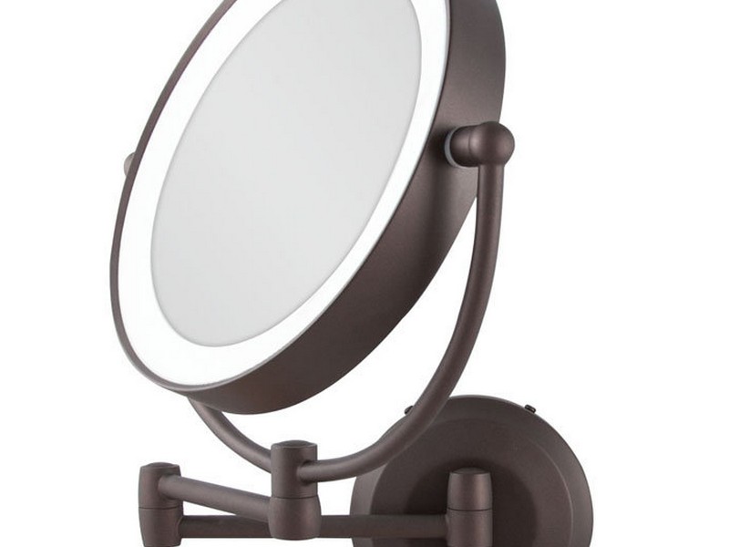 Lighted Makeup Mirror Wall Mounted Plug In