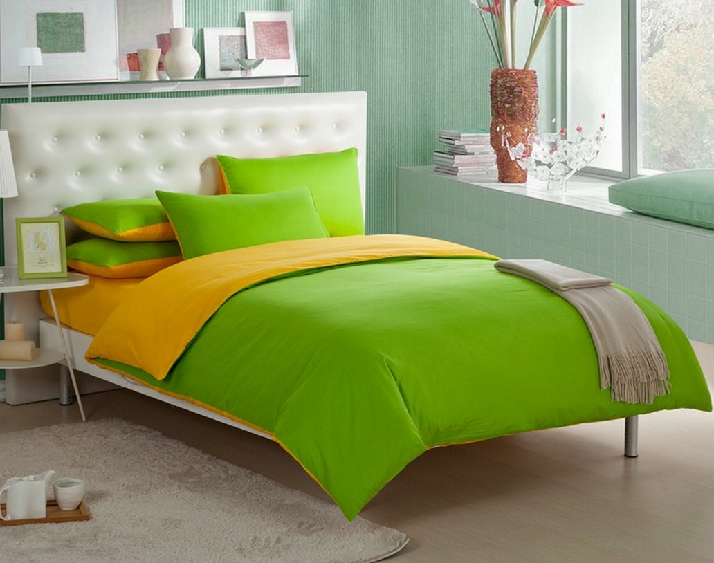 Lime Green Duvet Cover Single