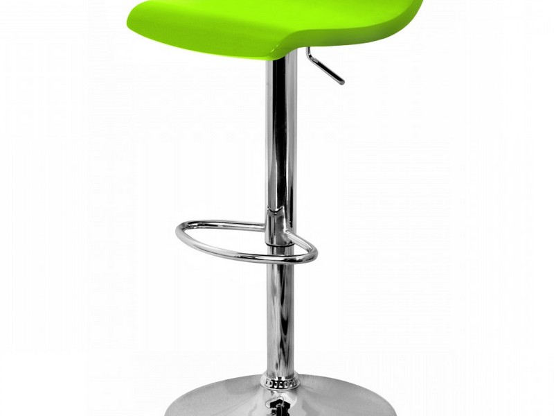 Lime Green Leather Bar Stools