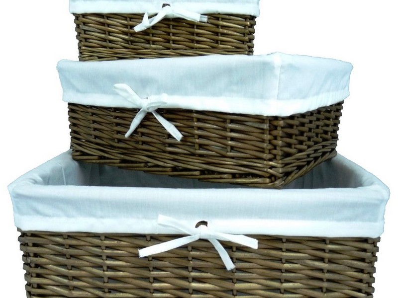 Lined Wicker Baskets Uk