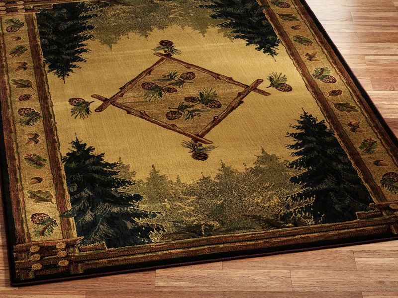 Log Cabin Style Area Rugs