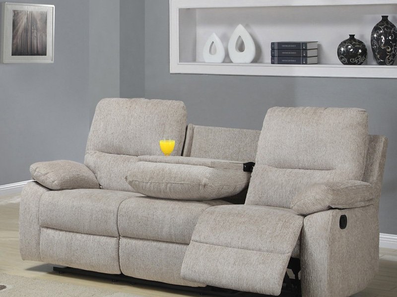 Loveseat Recliner With Console