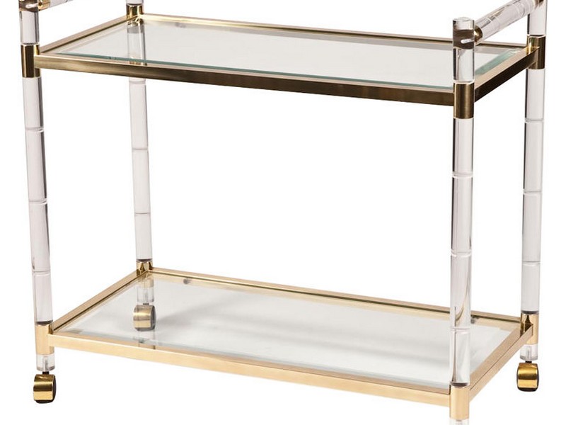 Lucite Bar Cart