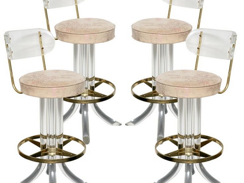 Lucite Bar Stools Vintage