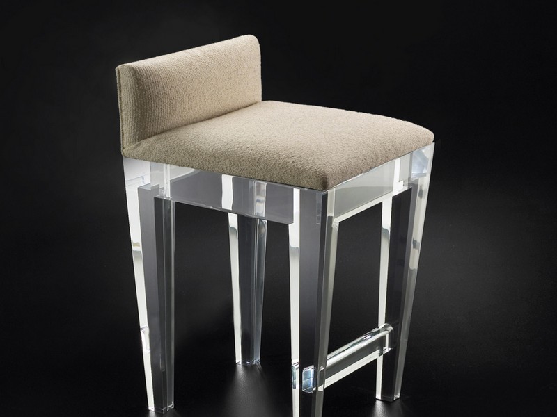 Lucite Counter Stools With Back