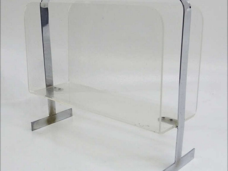 Lucite Magazine Rack