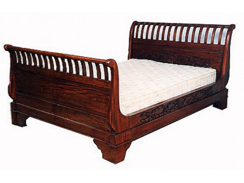 Mahogany Sleigh Bed King