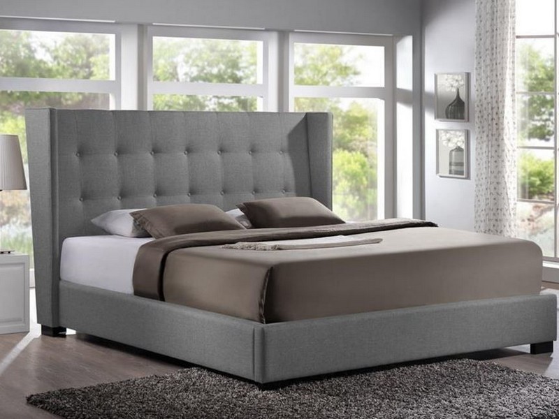 Maison Full Upholstered Bed Pebble Stone