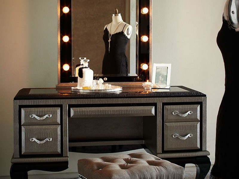 Makeup Vanity Table With Lights And Mirror