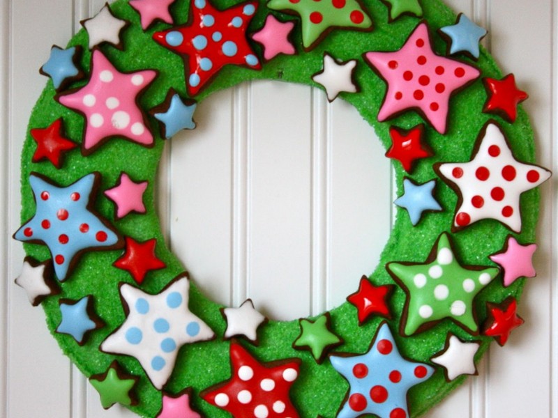 Making Christmas Wreaths