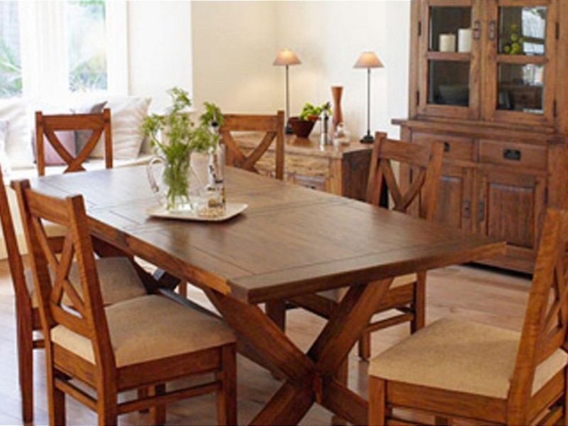 Mango Wood Dining Table Bench Seats