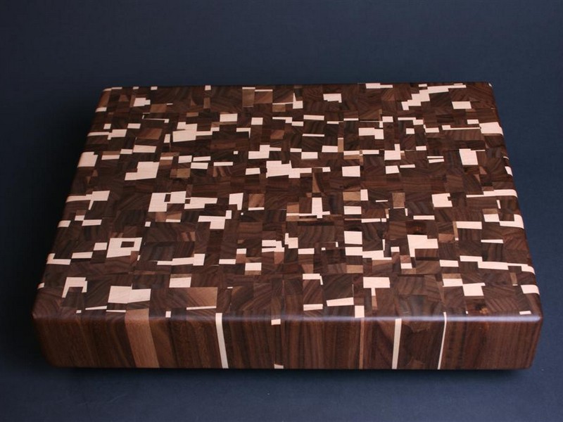 Maple And Walnut End Grain Cutting Board