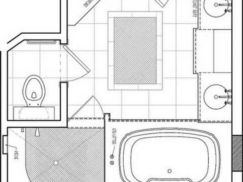 Master Bathroom Designs Floor Plans